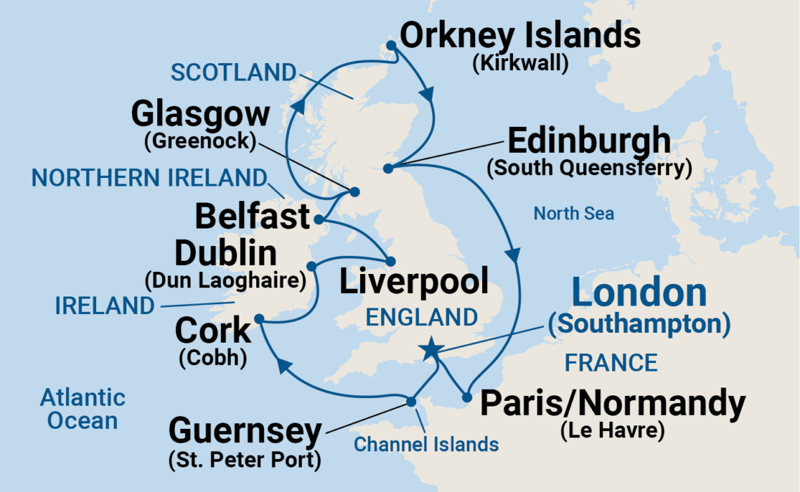 british isles cruise may 2023
