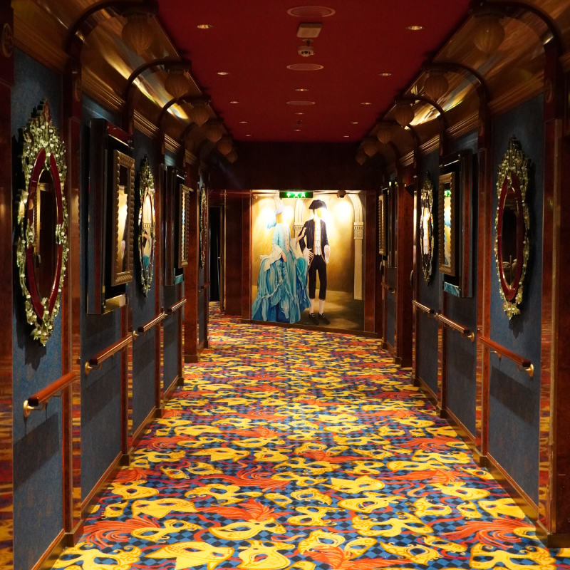 Entrance to the theatre on Norwegian Jade